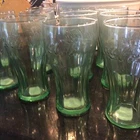 VTG Set 12 NEW Coca-Cola Coke Green 16 oz. Tumbler Float Soda Glasses Libbey