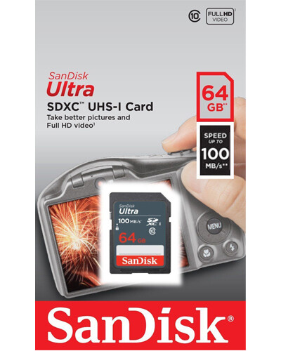 SANDISK ULTRA 100MB/s SD SDHC SDXC HD MEMORY CARD C10 256GB 128GB 64GB 32GB 16GB - Picture 4 of 6