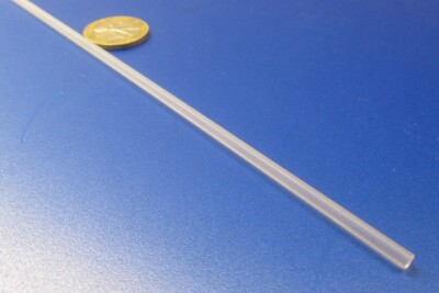 PCTFE Round Rod, White (.125'') 1/8'' Diameter x 6 Foot Length