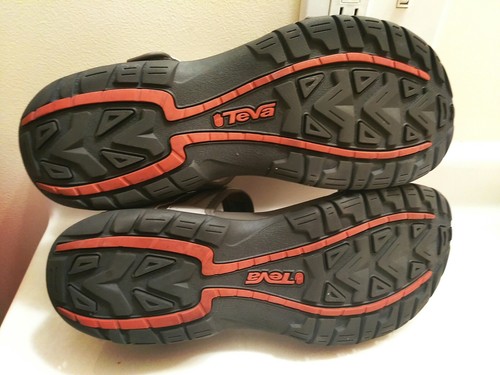 Teva NS 1002341Sandals Gray Leather Shoes Men's Size 13 EC - 第 9/9 張圖片