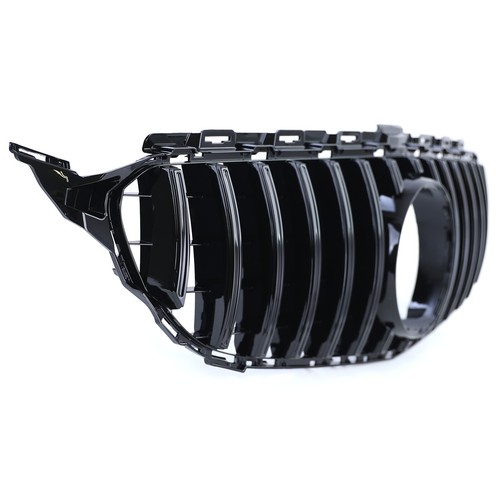 Sport Kühlergrill Schwarz Glanz passend für Mercedes C Klasse W205 S205 14-18 - Picture 4 of 8