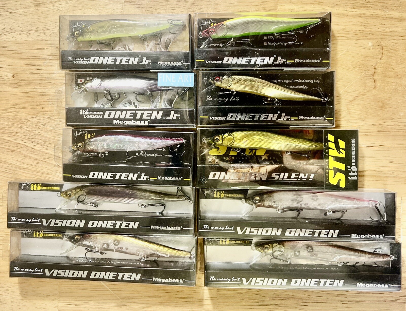 Megabass (Lot Of 10) Ito Vision 110 Jr 110 Suspending Jerkbaits, Free Shipping! - Image 3