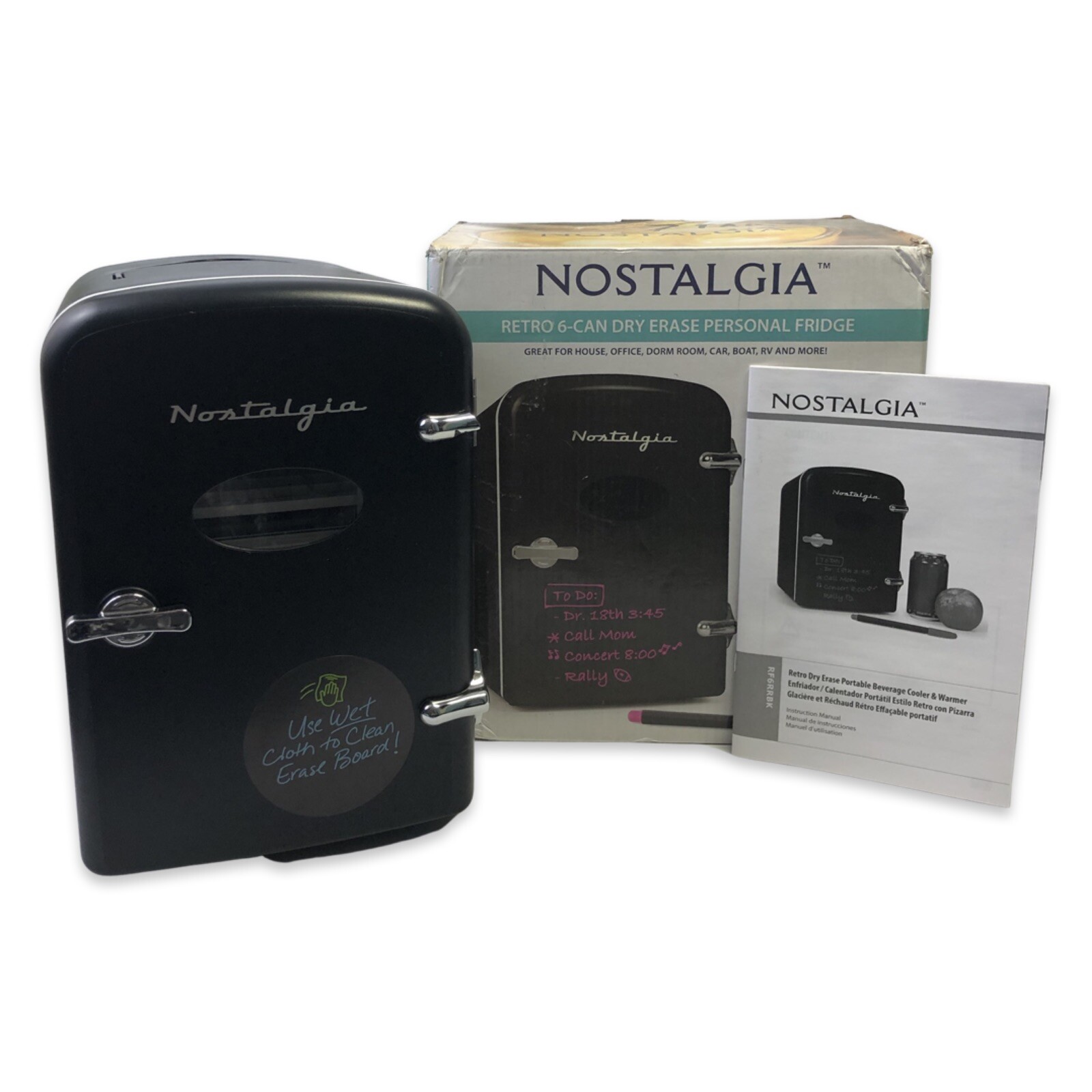 nostalgia retro 6 can personal fridge