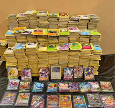 Pokemon TCG 100 Card Lot 20 Holo + 1 Ultra Rare V VMAX VSTAR EX  BONUS 