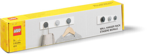 Стеллаж для настенных вешалок LEGO, черный, серый, Темно-серый [Новая игрушка] Черный, серый