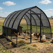  90% Shade Cloth with Grommets for Animal Kennel Cover, Fence Privacy Screen