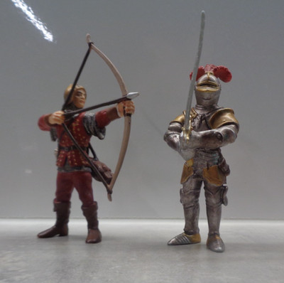 Schleich 70010/70015 Liliengruppe Ritter mit Schwert & Bogenschütze