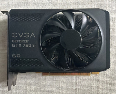 EVGA GeForce GTX 750 Ti 2GB GDDR5 || Used, Black, DVI, DisplayPort, HDMI