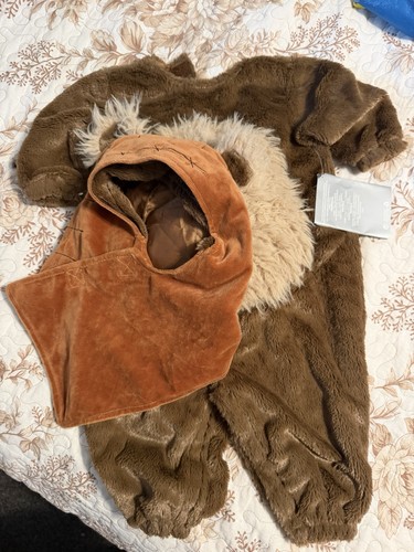NWT Disney Star Wars Ewok Plush Costume Baby Size 6-12 6/12 6 12 Months
