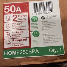 Square D HOME250SPA Homeline 50A Enclosed Main Breaker 2 Pole