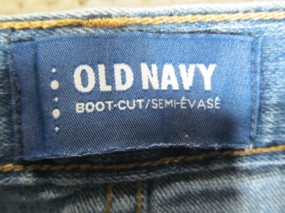 Old Navy  Unisex Children's Straight Blue Jeans Size 8 Boot Cut - Image 3 of 4