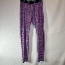 Champion C9 Girls Purple Space Dye Base Layer Leggings Size Medium Youth M Yoga