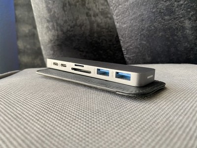 HyperDrive DUO USB-C Hub (7-in-2, for MacBook) - Space Gray
