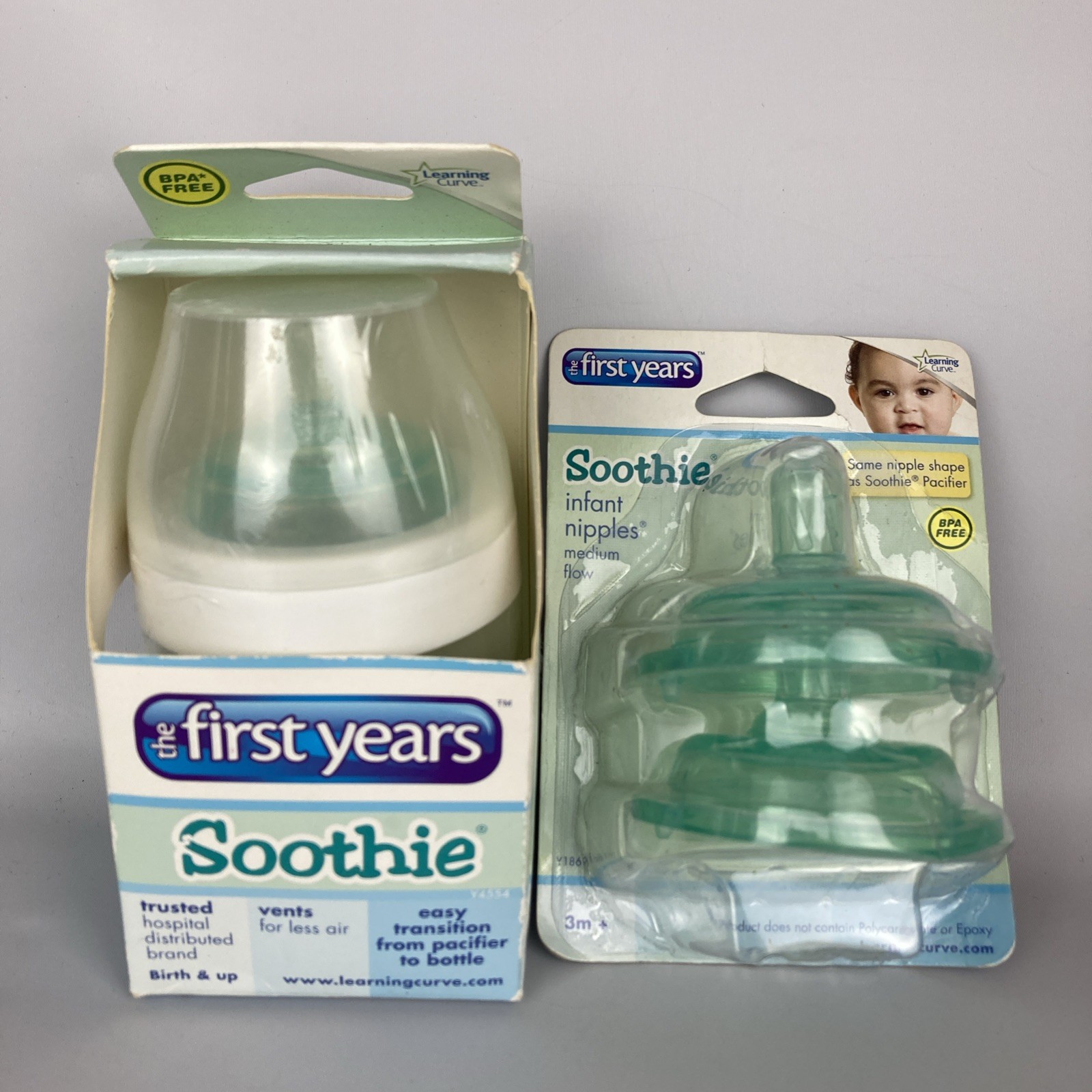 First Years Soothie Newborn Bottle & Nipples Slow & Medium F