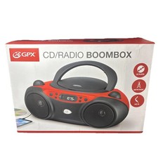 GPX BC232R CD/CD-RW Playback/Radio/CD-R Playback Boombox