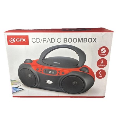 GPX BC232R CD/CD-RW Playback/Radio/CD-R Playback Boombox
