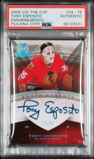 2008 Upper Deck The Cup Tony Esposito On Card Auto Autograph /50 PSA Authentic 