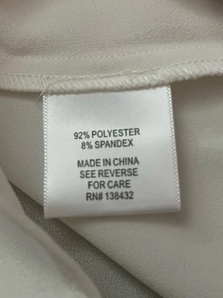 Blusa sin mangas Myrtlewood Of California para mujer talla grande 2X marfil Foto 4 de 4