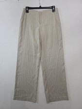 Reformation Pants Women’s 0 Cream Pinstripe Wide Leg Trousers City Quiet Luxury