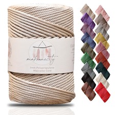 , Premium Polyester Macrame Cord 3mm x 131 Yards 394 feet 3mm Polypropylene...