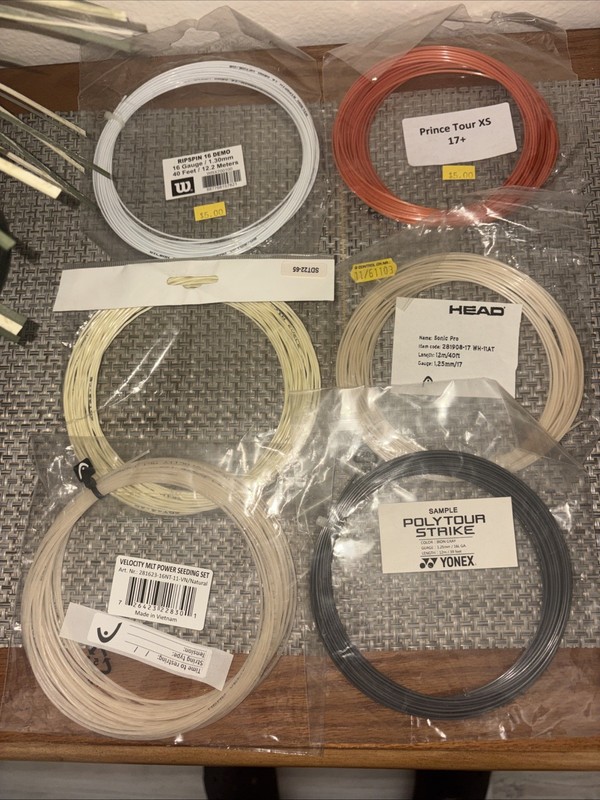 6 Sets Tennis String Yonex  Head Prince Wilson 