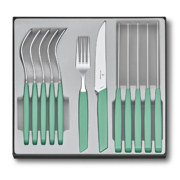 Victorinox Swiss Modern Besteck-Set (Steakmesser), 12-Teilig, Mint-image