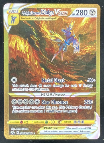 2023 Pokemon Crown Zenith Galarian Gallery #GG68/GG70 Origin Forme Dialga VSTAR