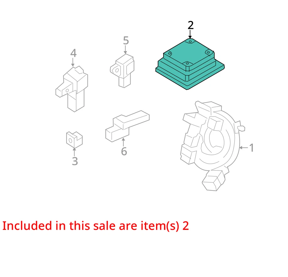 Unidad de módulo de control de bolsa de aire Ford Fusion 2013 2014 2015 fabricante de equipos originales Foto 4 de 4