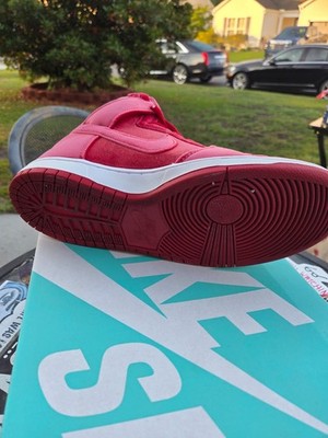 Size 10 - Nike SB Dunk PRM High Red Velvet Size 10 - Nike SB Dunk PRM High Red Velvet for sale online  main image 3