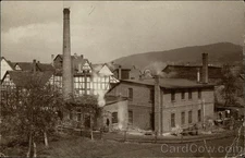 Fort Johnson, NY New York Industrial Building, Akin 1c stamp Original RPPC