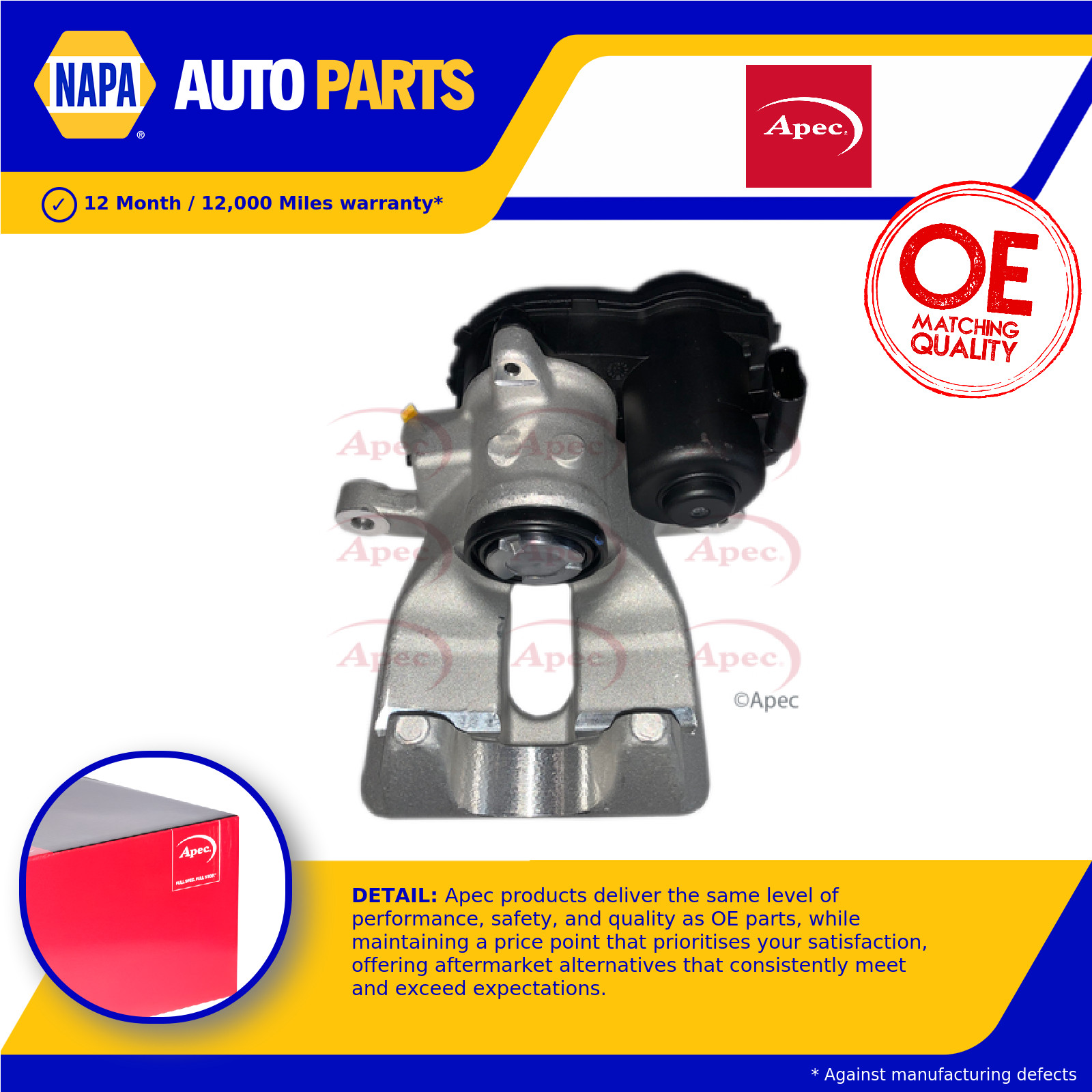 Brake Caliper fits MERCEDES CLA200 C117, X117 2.2D Rear Left 14 to 19 OM651.930