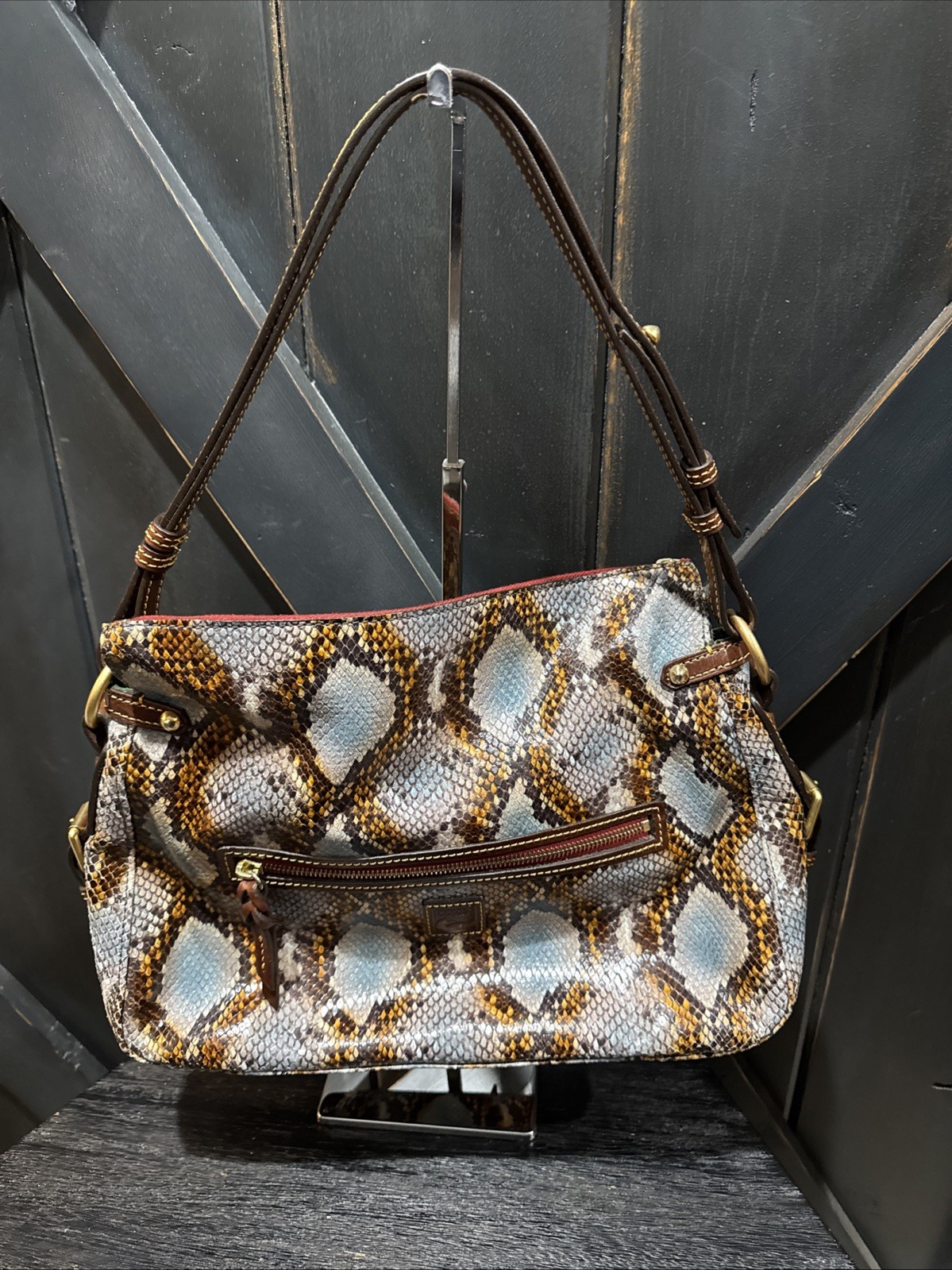 Dooney & Bourke Python Large Florentine Satchel T… - image 8