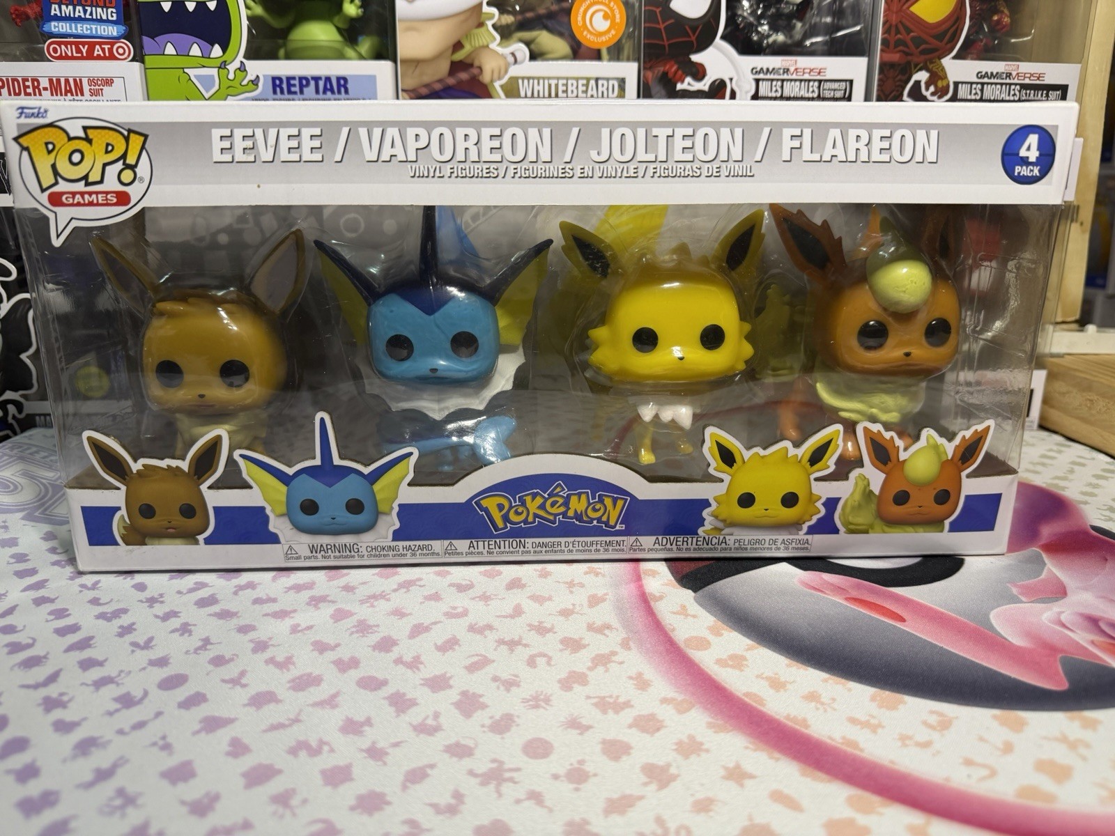 Funko Pop! Vinyl: Pokémon Eevee, Vaporeon, Jolteon, Flareon Figures 4 Pack