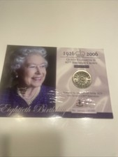 Royal Mint 2006 Queen's 80th Birthday TDC &pound;5 Crown Coin Brilliant