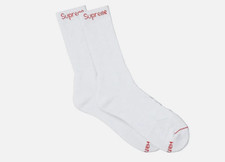 Supreme X Hanes Crew Socks - White, SINGLE, 1 Pair, Size 6-12, New, Hypebeast