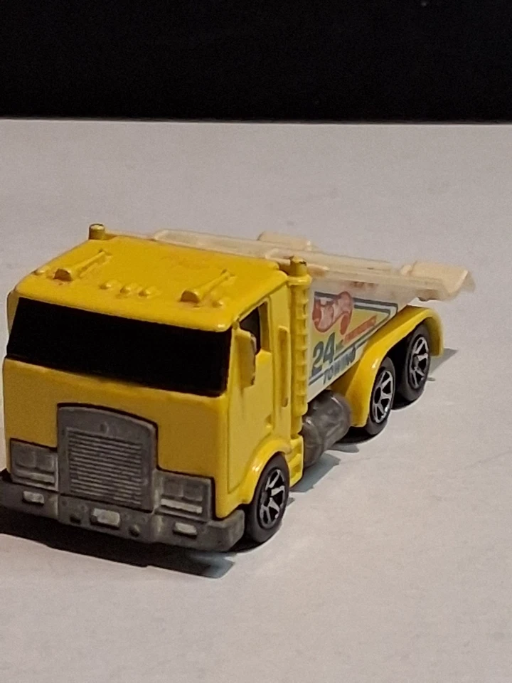 Camión de transporte Hot Wheels 1986 rampa remolque camión de transporte #187 Foto 2 de 4
