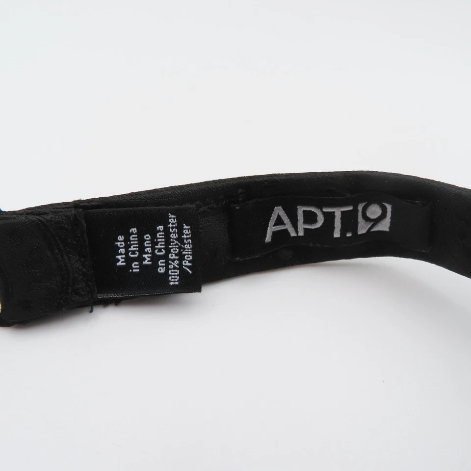 Apt. 9 Pajaritas Poliéster Negro Paisley 2.0" Ancho Esmoquin Formal Foto 3 de 4