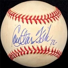 Carlton Fisk signed American League AL Baseball autograph Red Sox JSA