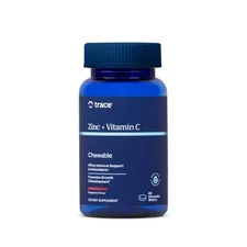 Trace Minerals Zinc Plus Vitamin C - Chewable Multivitamin for Enzyme Function -