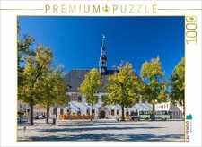 CALVENDO Puzzle Marktplatz mit Rathaus in Marienberg  1000 Teile Lege-Gr  e 64x