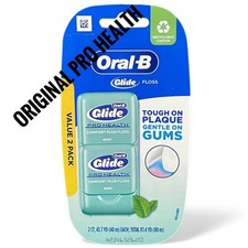  2 Pack ORIGINAL Oral-B Glide PRO HEALTH Comfort Plus Dental Floss Mint New