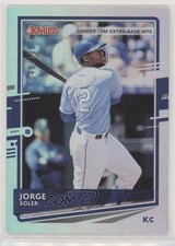 2020 Panini Donruss Career Stat Line 43/180 Jorge Soler #202 02pq