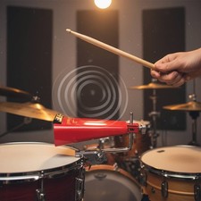 Cowbell mit Schraube rote Lackierung Metall-Cowbell professionelles Zubeh&ouml;r