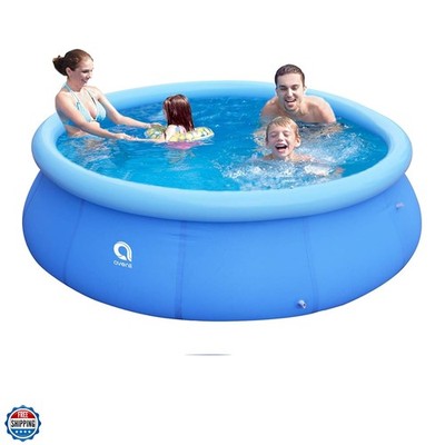 Inflatable Top Ring Swimming Pools for Adults Outdoor Easy to Set（± 10 ft X 3...