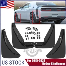 New Splash Guards Mud Flaps Mudguard For 2015-2023 Dodge Challenger Coupe 2-Door