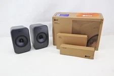 KEF LSX II LT Wireless HiFi Speakers Pair Graphite Grey