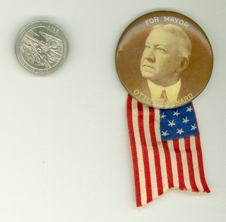 1909 Otto Bannard For New York City Mayor Political Campaign Pinback Button