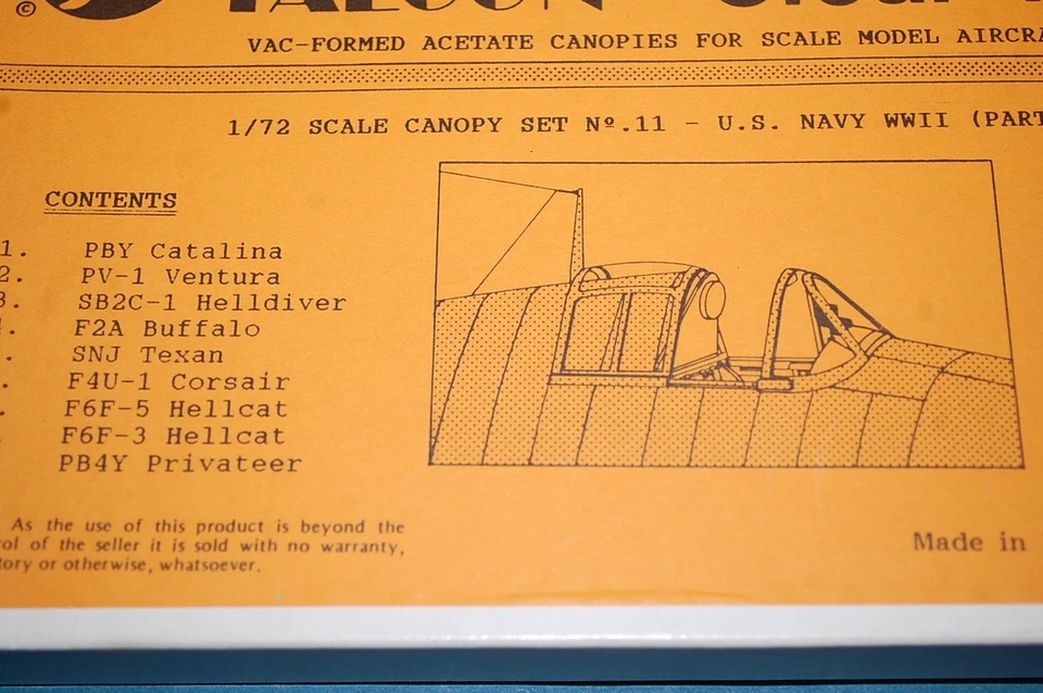 Falcon Vax 11 - US Navy WWII (Part 2) scala 1/72 - Immagine 2 di 2