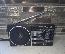 Vintage Kingston AM/FM Pocket Portable Radio Tested Turns On with Headphone Jack