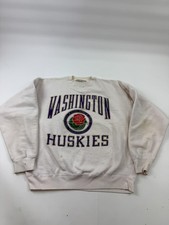 Vintage Washington Huskies Sweatshirt Mens XL NCAA Football Rose Bowl Galt Sand